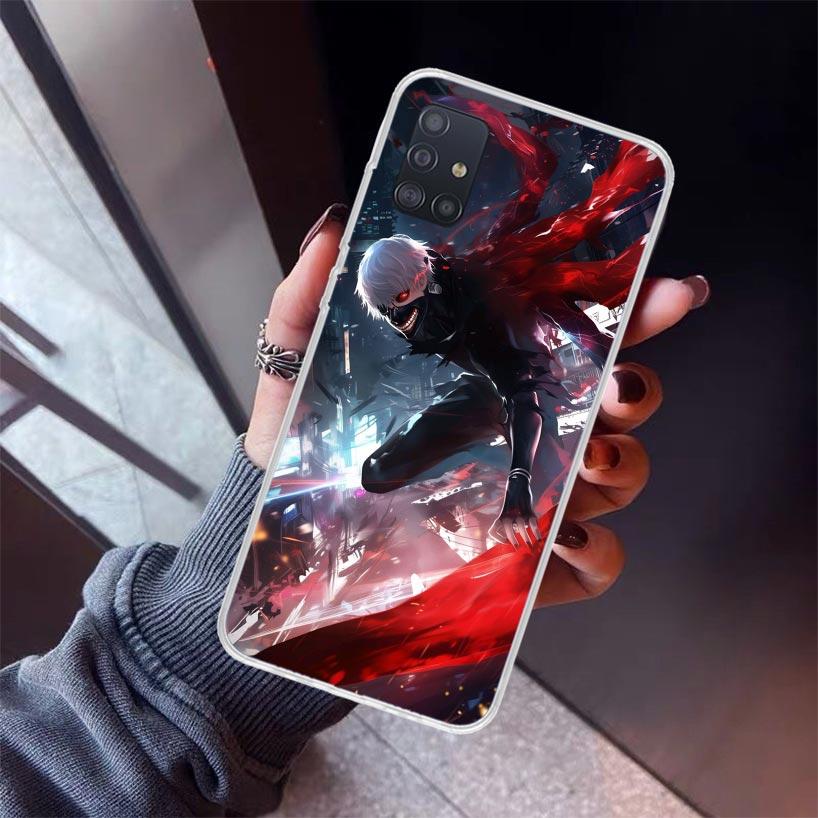 G-Ghoul Tokyo Kaneki Ken Phone Case For Samsung Galaxy A52 A51 A50S A32 A22 A12 A02S A72 A71 A31 A70 A30S Note 20 Ultra 10 Plus