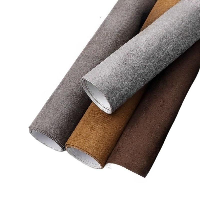 30cm/50cm*150cm Black Gray Coffee Colors Self Adhesive Suede Fabric Sticky Leather Velvet Cloth for DIY Car Interior Modified