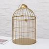 European Retro Iron Flower Stand Bird Cage Balcony Decor Outdoor Decorative Cages for Pet Supplies and House Decoration