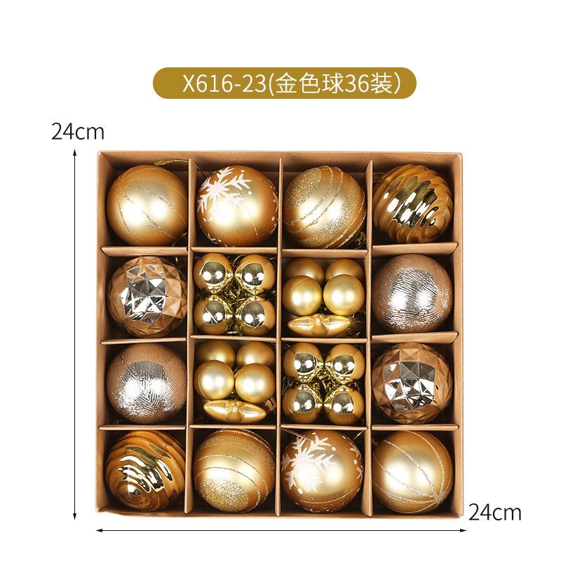 42Pcs Christmas Ball Decorations Colorful Electroplated Round Ball Xmas Tree Hanging Ornaments Home Party New Year Gift Navidad