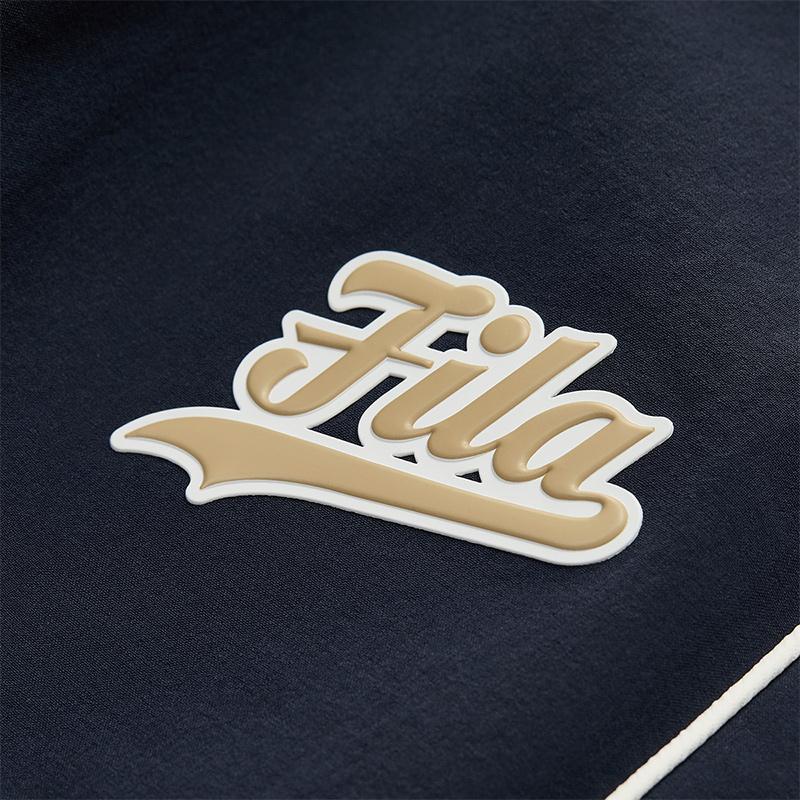 Fila Fusion Casual Loose Straight Leg Color Block Retro Sports Pants Men Bottoms Dark-Abyss-Blue T11M432804FNV