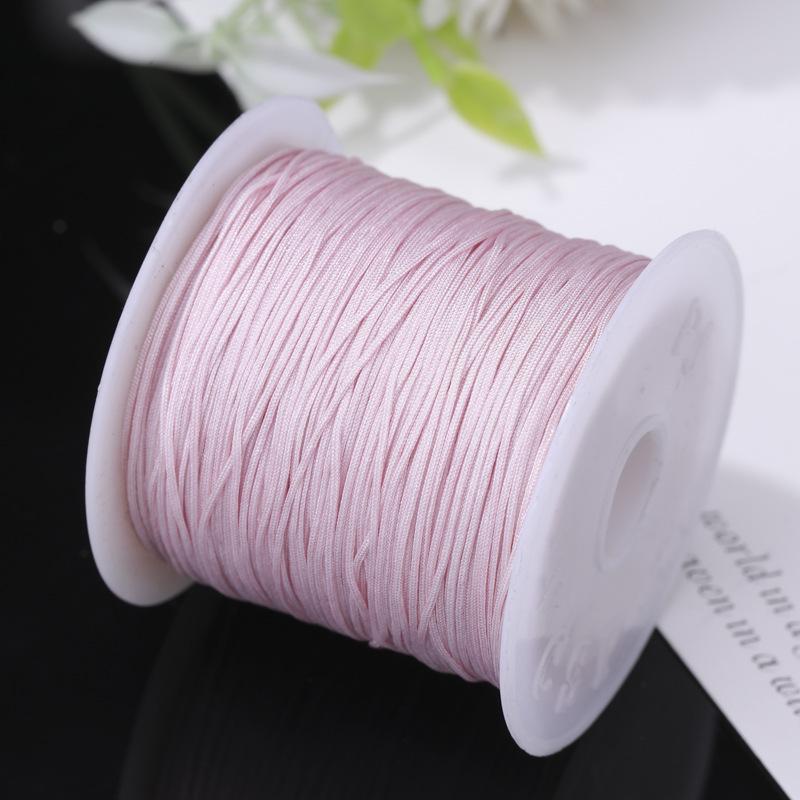 Boting Nr.. 73 Rot 0,6 mm Nicht-elastische Kordel für DIY Halsketten- und Armbandherstellung.