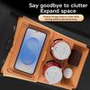 For Geely Atlas Pro 2024 2025 Storage Box Center Armrest Hidden Box Cup Holder Organizer Interior Accessories
