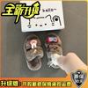 Cute cartoon fluffy slippers for women to wear autumn and winter new retro versatile cotton slippers thick-soled fluffy shoes