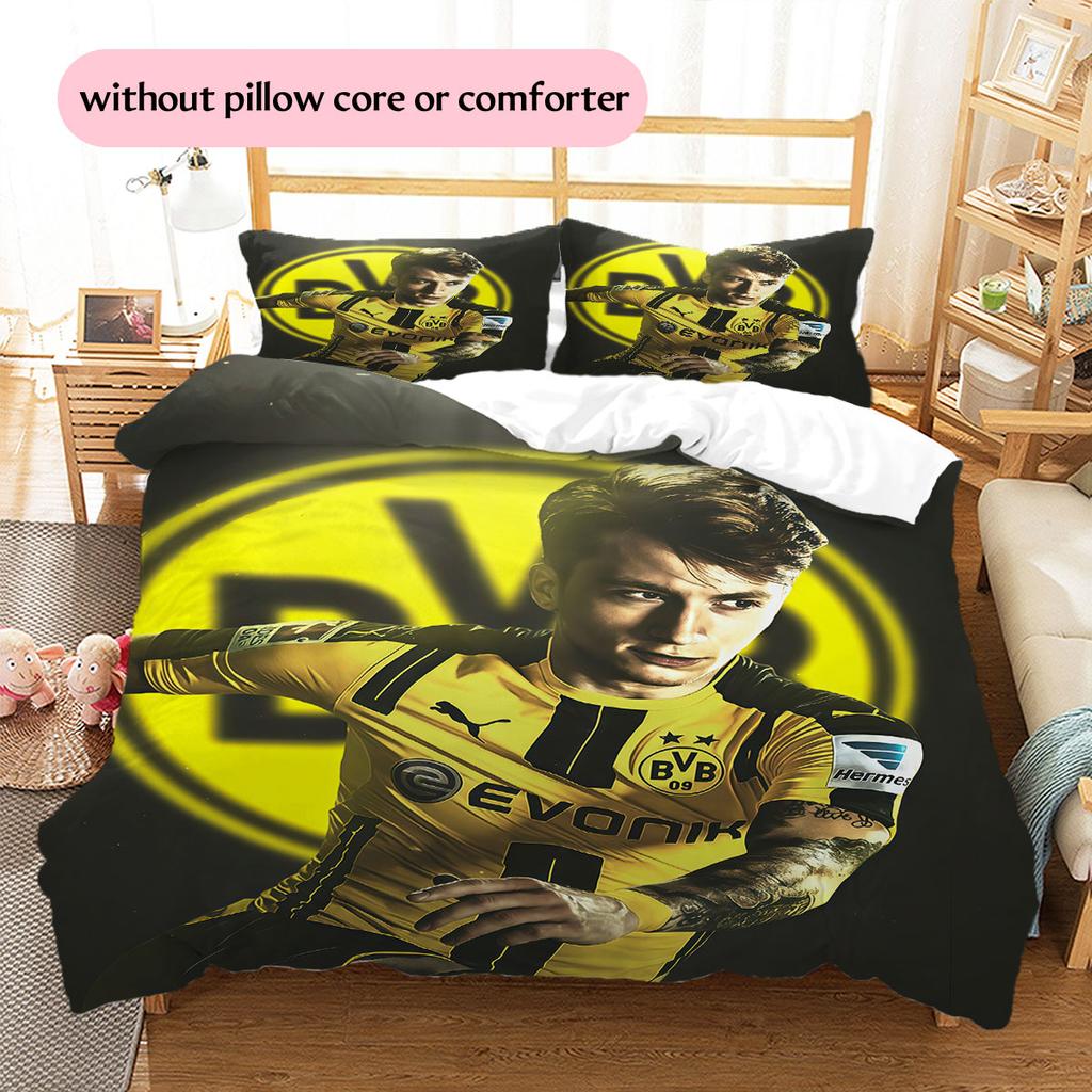 Biancheria da letto con motivo Marco Reus Decorazione per la casa Regalo di compleanno (1 * copripiumino + 2 * federa, senza nucleo),merchandising per fan.