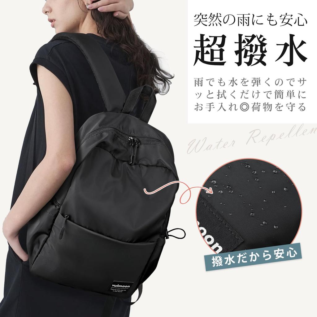 Vulmoon Lightweight Waterproof Fits A4 Suitable for and University Perfect for and Casual and Backpack Backpack, 15.6-inch Laptops, Size, Stylish,