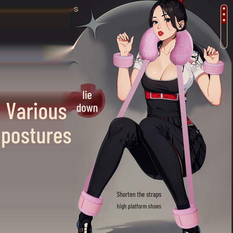 Long Love Adult Leg Spreader Pillow and Restraint Strap for Women's Erotic Bondage Play