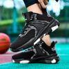 Herren Bequeme Ultraweiche Basketballschuhe und Atmungsaktive Schnür-Sneaker