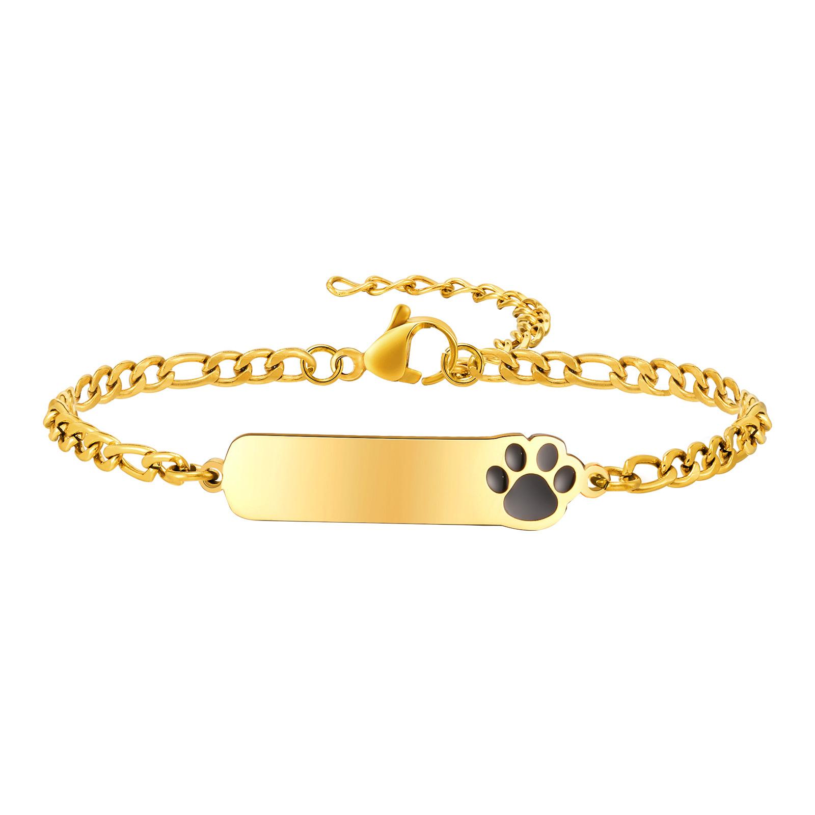 

Customized Heart Bracelet For Baby Kids Child, Waterproof Stainless Steel Link Adjustable, Personalized Name Cute Birthday Gift