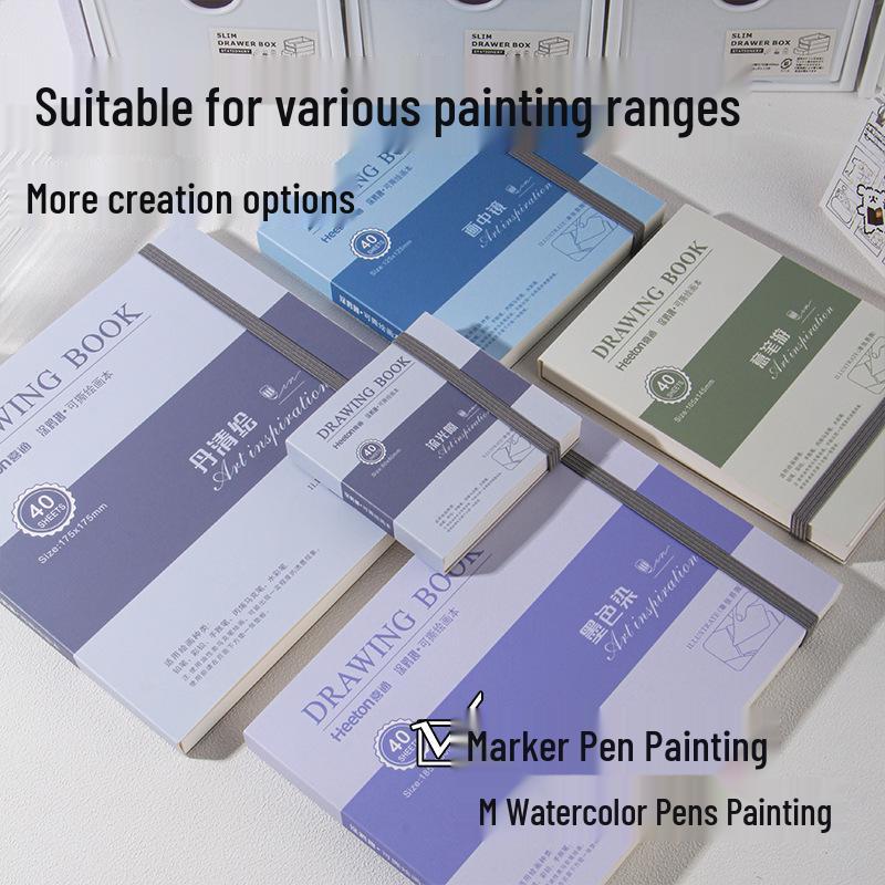 Tearable Art Portable Watercolor & Acrylic Sketchbook - Ultra-Thick, Professional Painting Book for Students