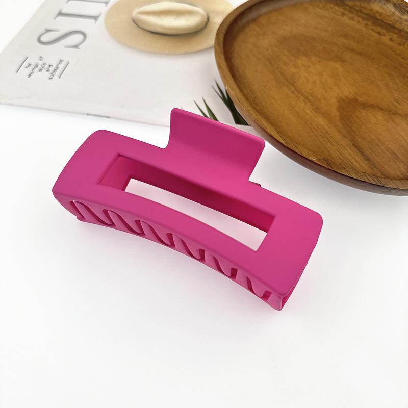 Matte Square Retro Acrylic Hair Claw Clip for Women