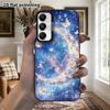 Phone Case: 2D Flat Samsung Galaxy A34 A35 M05 M06 S20 S22 S21 FE Plus 5G Protective Case, Couples Style, Nebula Starry Sky Design, Christmas and Hall