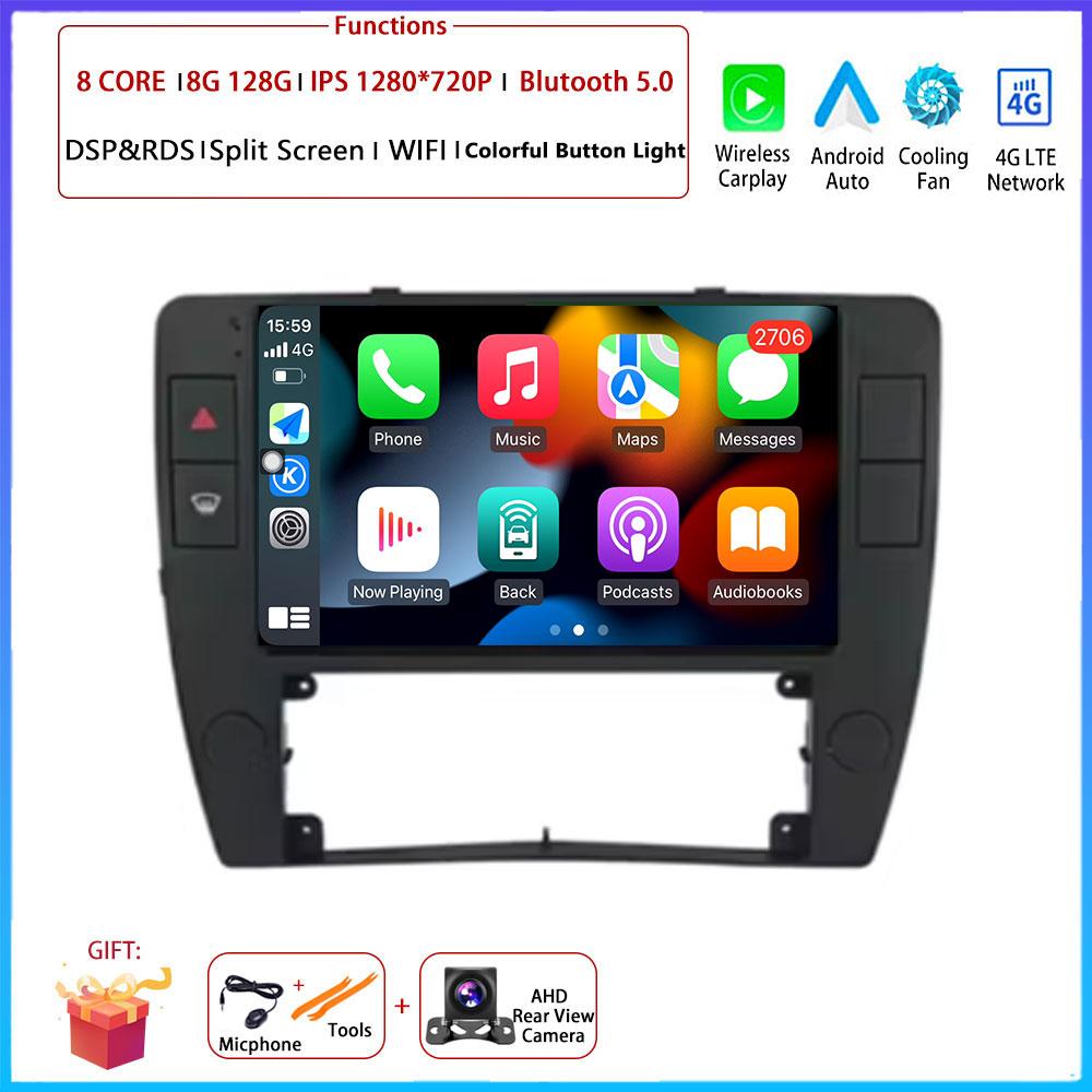 4G Android OS Carplay Auto For Volkswagen Passat B5 2000 - 2005 Car Radio Navigation GPS Multimedia Video Player AMI QLED Screen