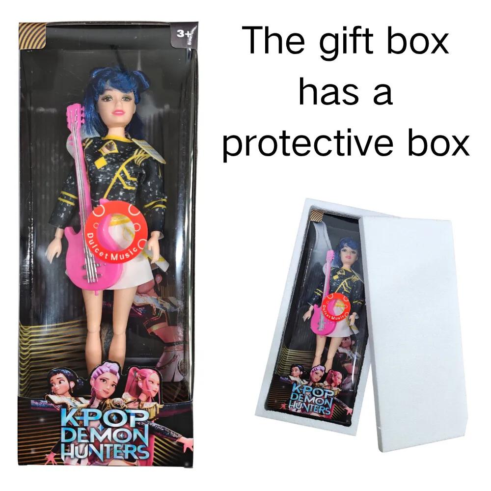 Authentische Kpop Dämonenjäger Sammlerpuppen (Rumi/Mira/Zoey) - DIY Singende Plastikspielzeuge für Mädchen Weihnachtsgeschenk
