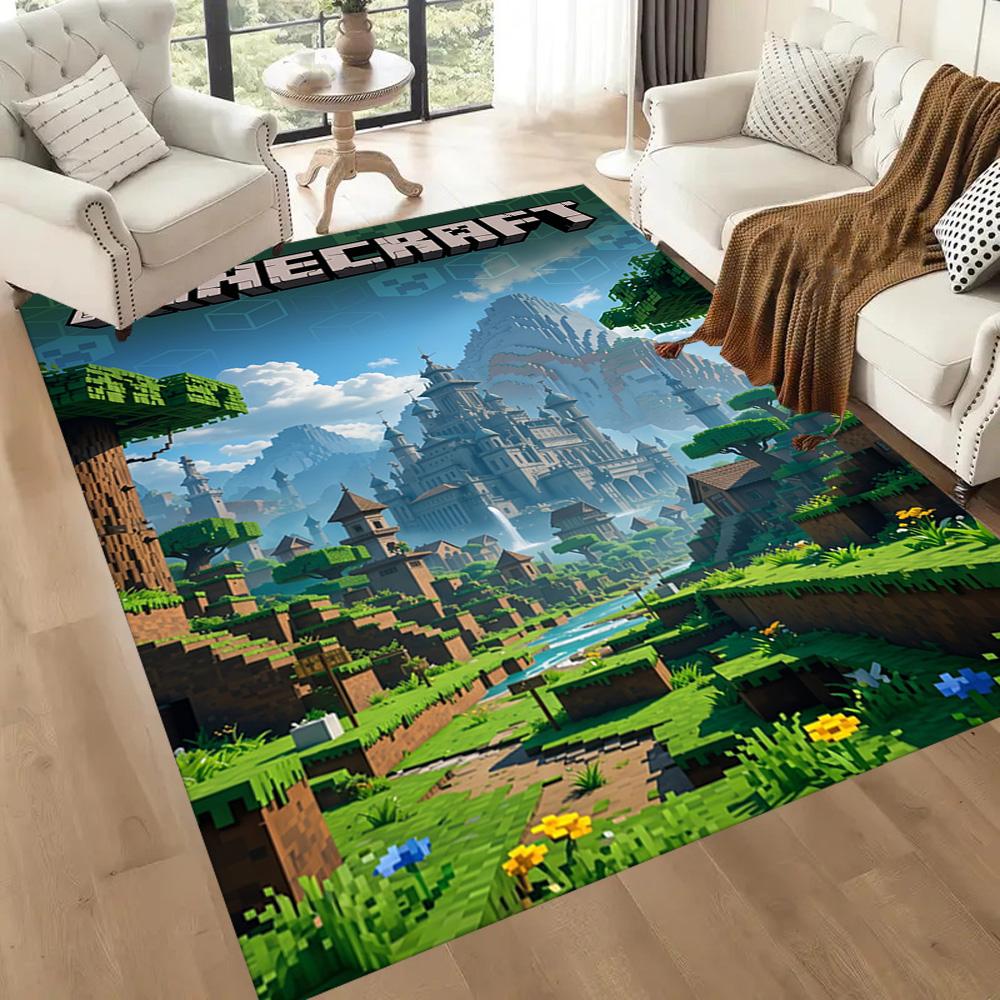 Minecraft 121 Floor Mat Design for Study room Dormitory Game Room Foyer Antislip Carpet Anime Office Decor