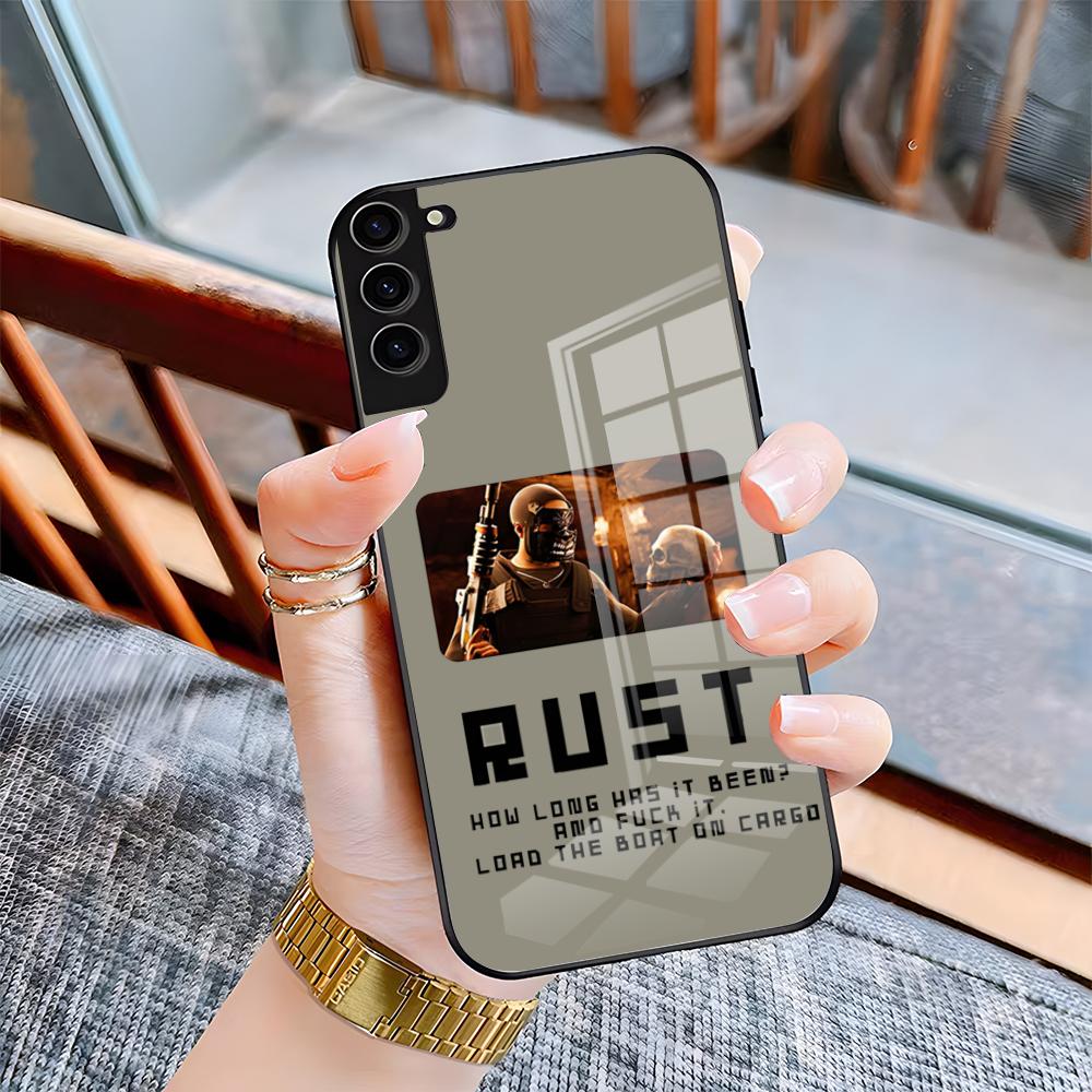 

Чехол для телефона RUST Game для Samsung A25 A13 A33 5G A54 A36 A35 A56 A52 A14 Ударопрочная стеклянная крышка Samsung A13 5G
