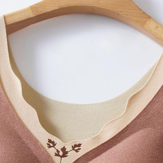 Bottoming Vest Warm Thermal Inner Wear with Built-In Bra Seamless Design Soft Touch Comfortable Layering Winter Undershirt