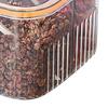 4 Grid Clear Seasoning Box Kitchen Spice Pot Condiments Storage Container with Cover and Spoon Transparent and Orange