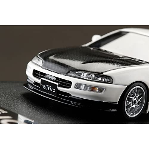 MARK43 1/43 Scale Toyota Sprinter Trueno GT APEX AE101 Custom Ver. Carbon Fiber Bonnet Super White II (Finished Model) PM43129CW