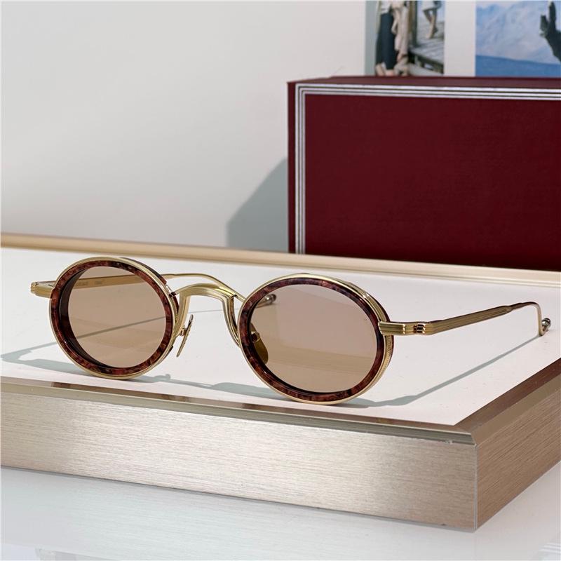 VARDA JMM Oval Metal Sunglasses: Handmade, Unisex, Trendy, Versatile for Casual Wear and Vacation Parties