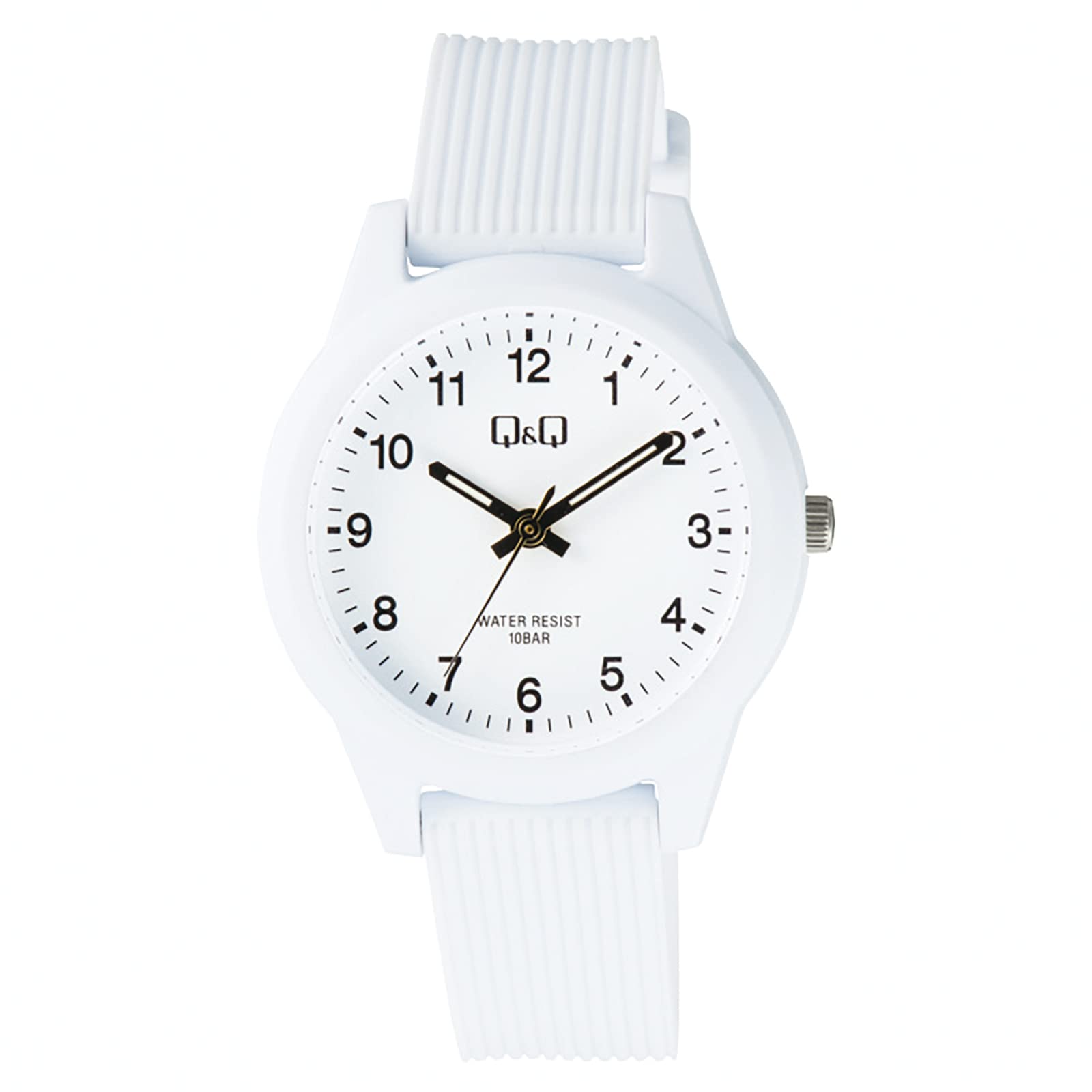 

[Cue and Cue] Analog Color Watch Waterproof Urethane Belt V01A-018VK Women s White