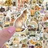 50110Pcs Classic Vintage Stickers Retro Aesthetic Cottagecore Decor For Scrapbooking Laptop Fridge Guitar Travel Luggage