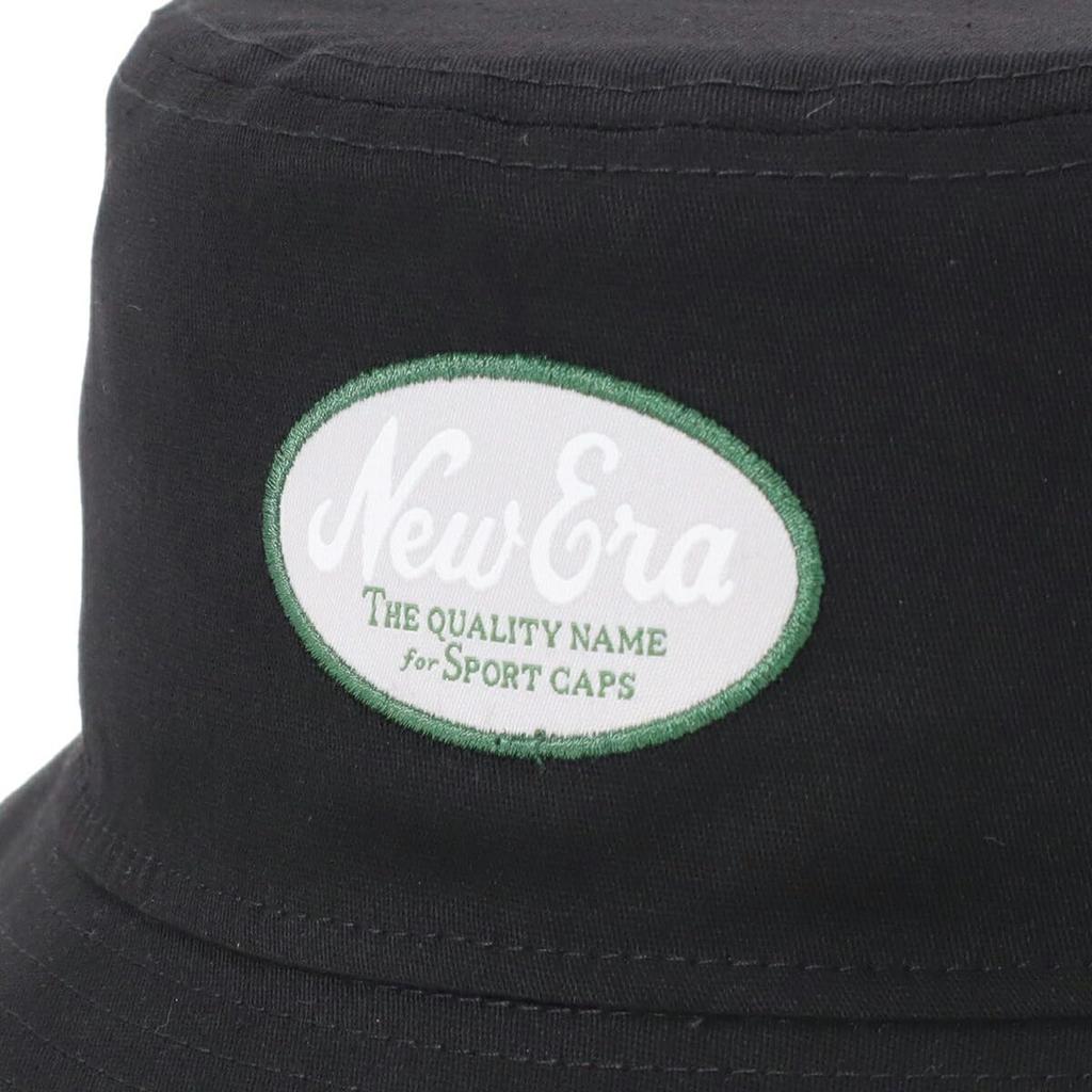 New Era Golf Bucket Washable GF BUCKET01 SCW OVAL LOGO NER36G1089 Hat, Cotton, Black, M/L, BLK, 14391285,