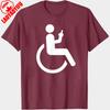 Wheelchair Access Symbol Men TShirt Cotton Casual Summer Graphic Design Gift for Disability Awareness Fashion Statement