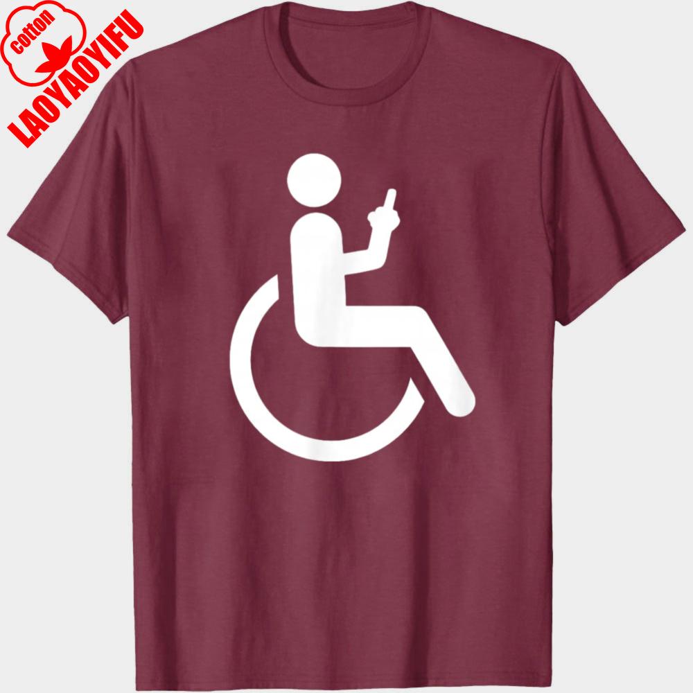 Wheelchair Access Symbol Men TShirt Cotton Casual Summer Graphic Design Gift for Disability Awareness Fashion Statement