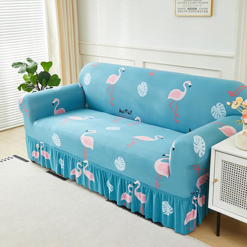 Elastic Sofa Cover All-Inclusive Cover Nordic Style Sofa Cover Non-Slip Fabric Skirt Sofa Cover