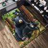 Black bear Rug - Home carpet Office Decorative Carpet For Living Room Bedroom Door Mat Floor Rug Computer Chair Area Rug