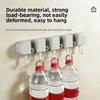 5 Hook Mop Clip Wall Mounted Broom Hanger Multi-functional Broom Organizer Clip  Shower Room
