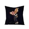 Animal Printed Cute Dog Cushion Cover Linen Poppy Throw Pillow Cover Decorative Sofa Pillow Case Pillowcase 45X45Cm