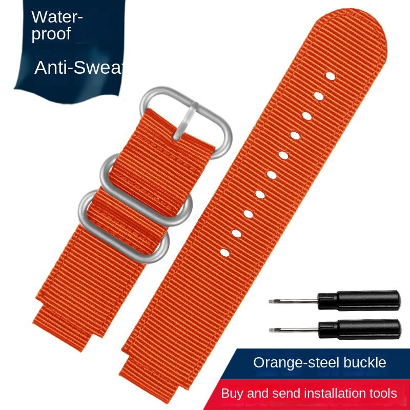 Canvas-Uhrenarmband 18mm für CASIO PRG-260/550PRW-3500/2500/5100 Box AE1200/1300 W-219 Modifiziertes Nylon-Uhrenarmband Herrenarmband
