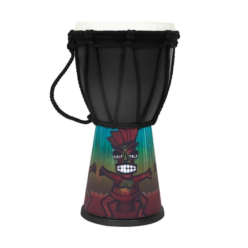 4Inch African Hand Drum Musical Instrument Children Drum Musical Toy Unique Pattern Small Drum Percussions Toy