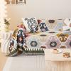 1pc Sofa Towel Geometric Sofa Throw Blanket With Tassels Couch Covers Double Face Usable Living Room Furniture Protector