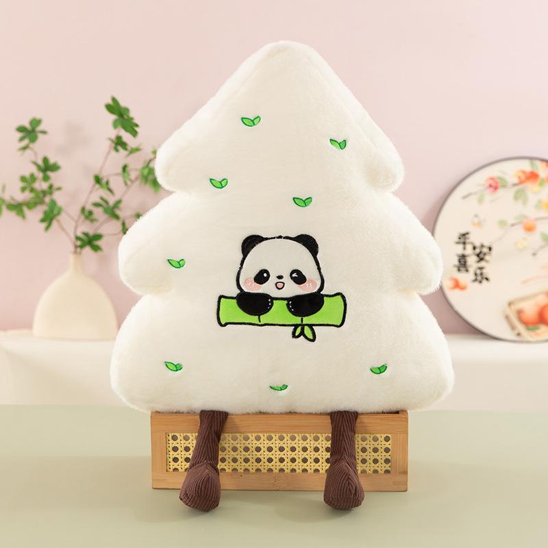 Plush Christmas Tree Hug Pillow Creative Stuffed Animal for Kids Birthday Xmas Gift Living Room Decor Toy Doll for Girls and