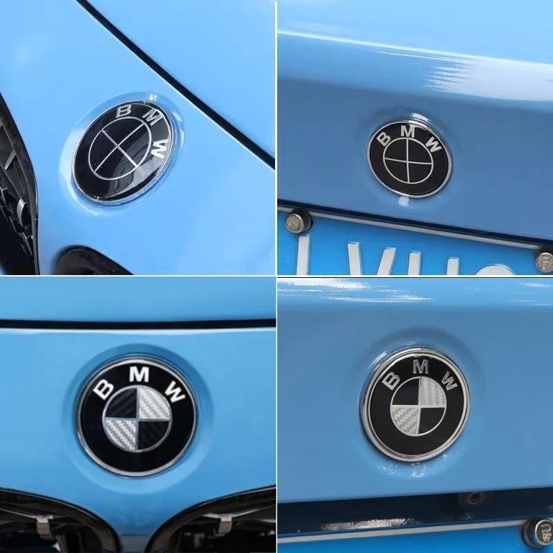 74/82mm Car Logo Badge for BMW X1 X2 X3 X4 X6 F48 G07 E84 E83 F39 F10 F12 G11 G86 G80 G60 E60 E46 Card Foot Style Logo.