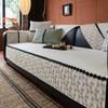 1Piece Yarn Dyed Loop Yarn Chenille Anti-Slip Sofa Cover, All-Seasons Cushion Cover for Living Room Decor Universal Sofa Towel
