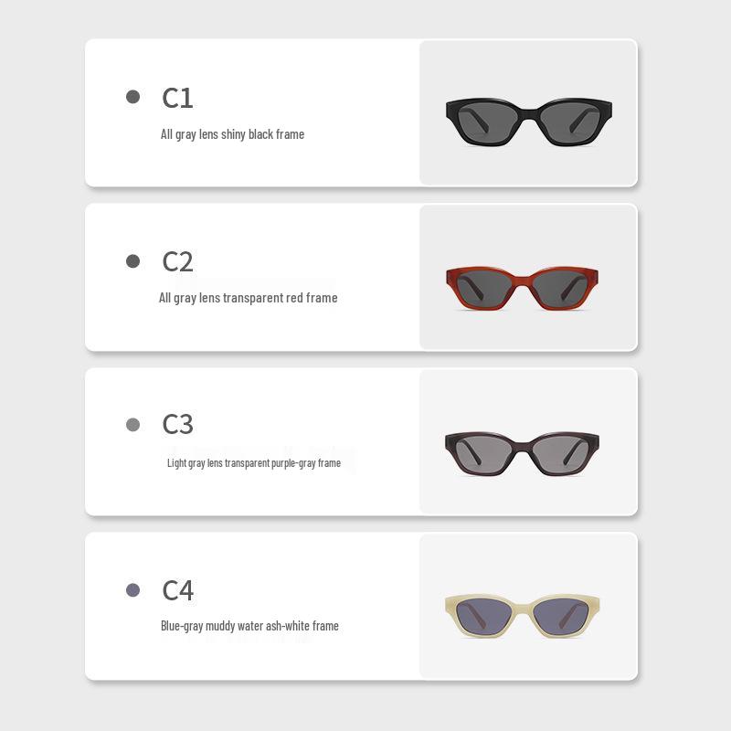 Unisex Trendy Runway Street Style Sunglasses - Small Metal Frame