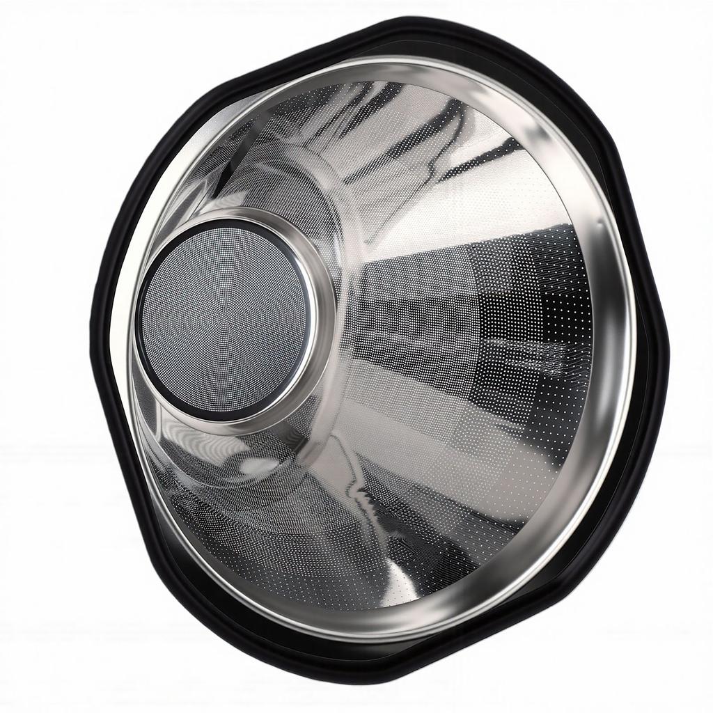 Reusable Coffee Filter Fit for Kalita Wave 185 Drippers Easy To Clean Stainless Steel Cone Coffee Filter