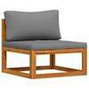 3 Piece Garden Lounge Set with Cushions Solid Acacia Wood