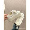 Summer Thin Breathable Thick-soled Canvas Shoes Women's 2 New Embroidered Versatile White Shoes Casual Shoes