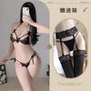 Sex Underwear Sexy Lace Three-point Bra Underwear Women's Transparent Temptation Pajamas Suit