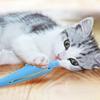 Cat Teeth Brushing Toy Teeth Cleaning Cat Stick Fish-shaped Silicone Toy Chew Resistant Interactive Toys Catnip Pet Supplies