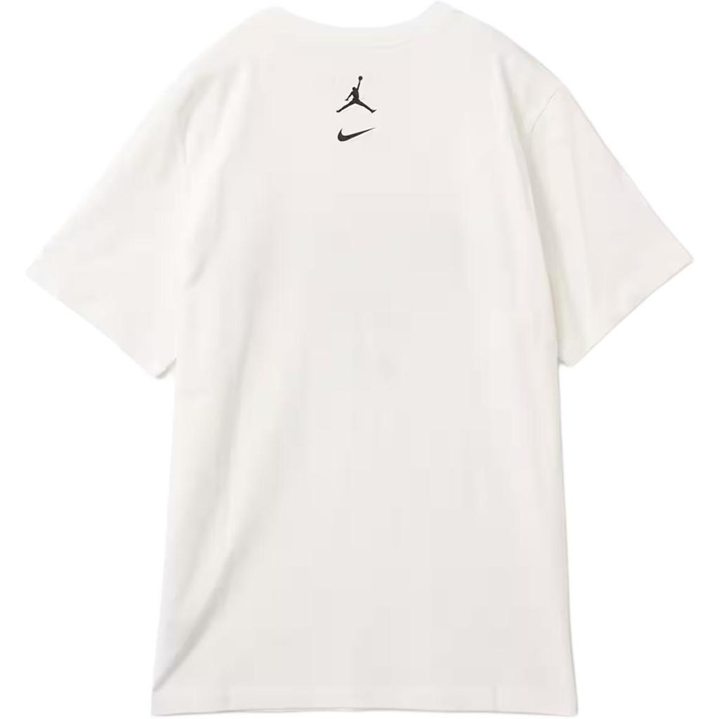 Jordan Marke MJ MVP SS25 Rundhals Mode Weich Vielseitig Kurzarm T-Shirt Unisex Oberteile Weiß IB7524-100