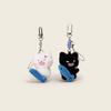 Plush Fish Cat Keychain Toy Stuffed Doll Pendant Backpack Decoration Gift Kids