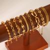 18K Gold-plated Jewelry Stainless Steel Bracelet Women's INS Wind Bead Chain Handmade Chain Jewelry