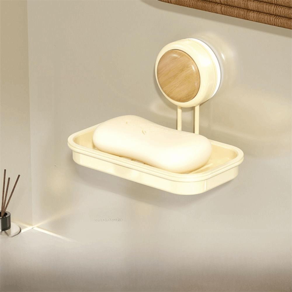 1/2 Layer Suction Cup Soap Dish Detachable Wall Mounted Soap Rack No-Drill Soap Drain Box  Toilet