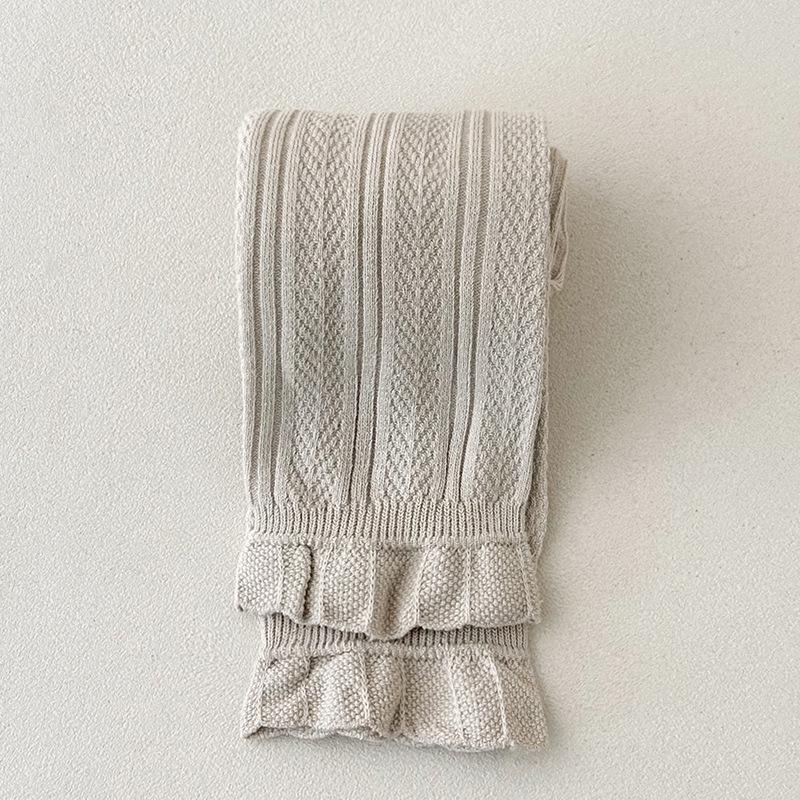 Stylish Baby Layered Wheat Ear Lace Pants & Socks Set for Spring/Autumn